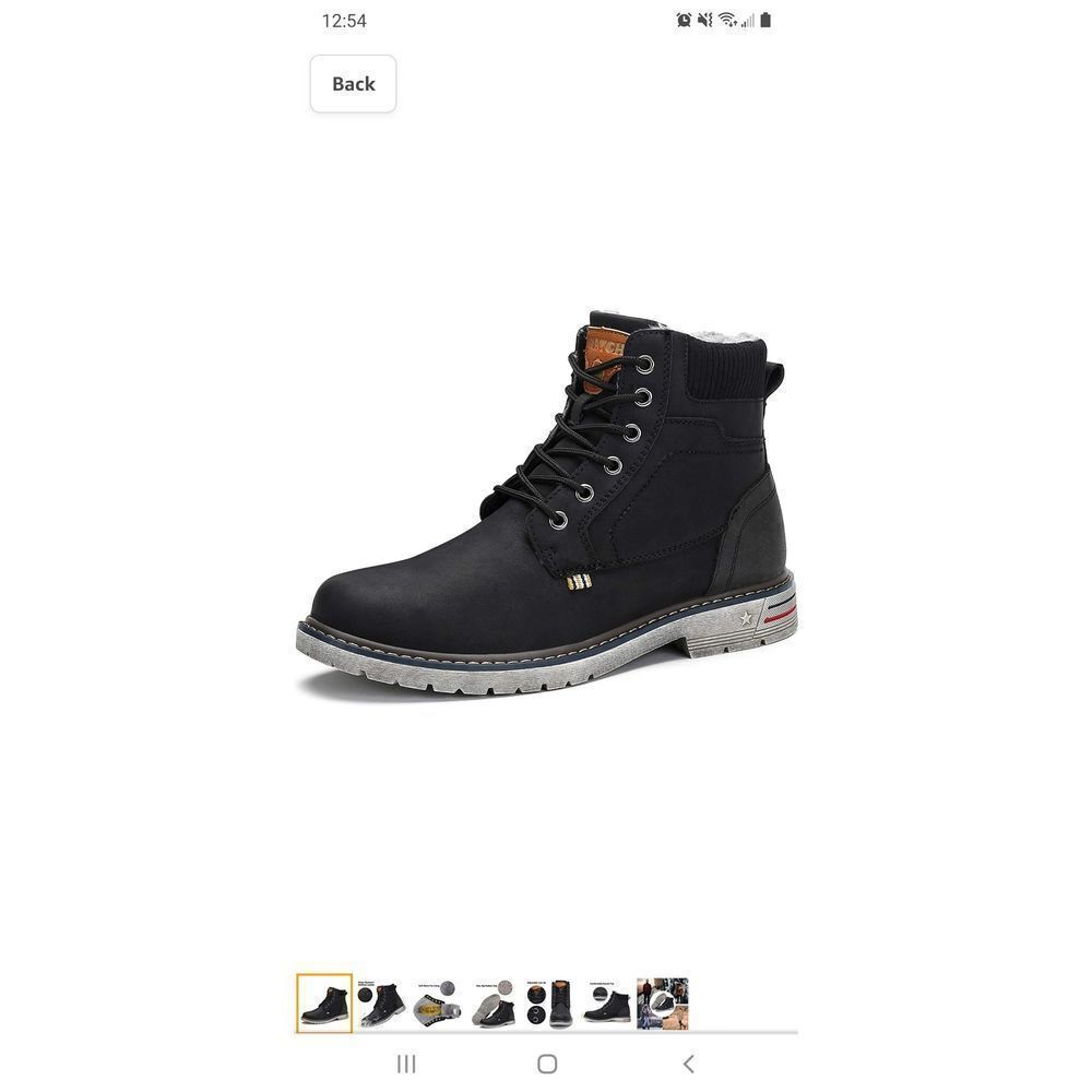 New Unisex W8.5/ M7 Black Mishansha Hiking Snow Boots Water Resist Outdo…